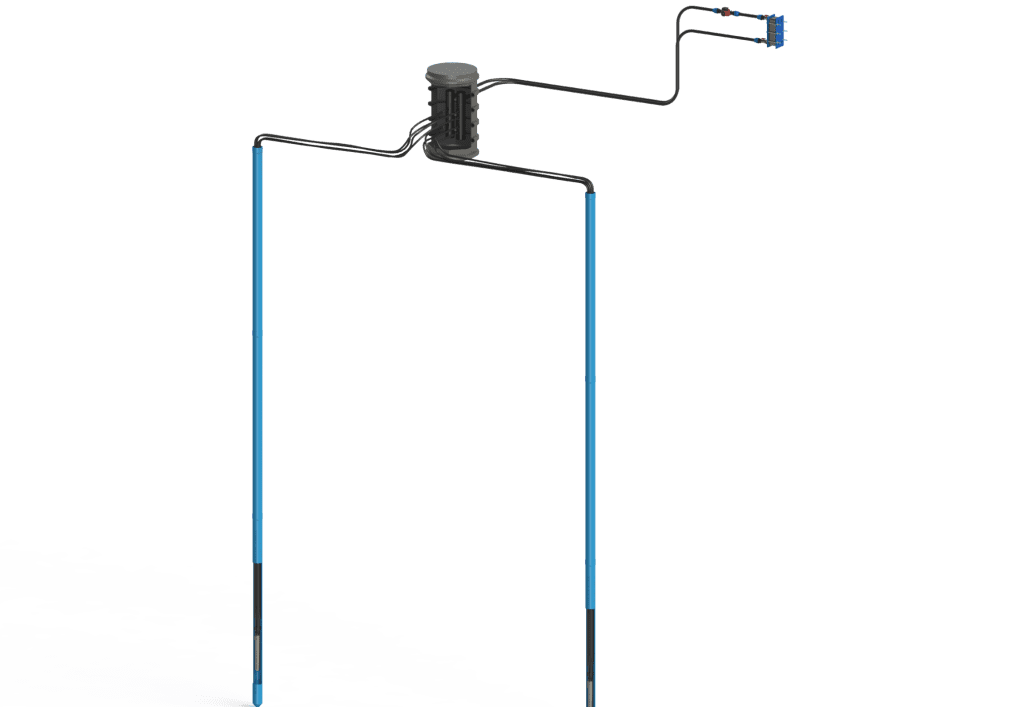 VALSolair by Valrom oferă soluții avansate pentru captarea și distribuția energiei regenerabile, incluzând sonde geotermale din PE100RC, țevi bactericide și componente pentru sisteme de pompe de căldură. Conceput pentru eficiență maximă, sistemul optimizează consumul energetic și asigură durabilitate pe termen lung.