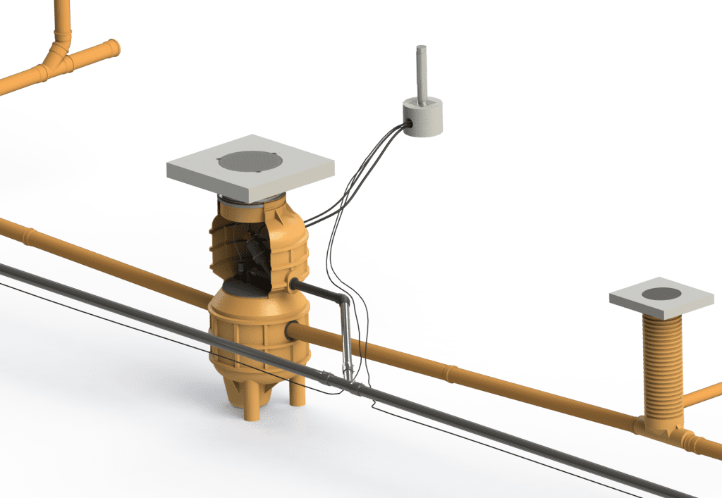 VALVacuum by Valrom oferă un sistem complet pentru gestionarea apelor uzate prin tehnologia vacuum. Include cămine, fitinguri, pompe, rezervoare și vane specializate, asigurând transport rapid și eficient în aplicații municipale, industriale și comerciale