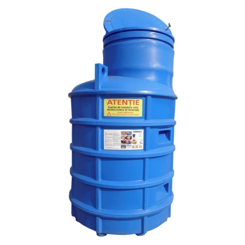 WELL CHAMBER/PIT, TRIPLE-LAYER VALSpring D1100 H2280 WITH PE100RC PIPE LID D225 P10SDR17 AND CLOSING SYSTEM