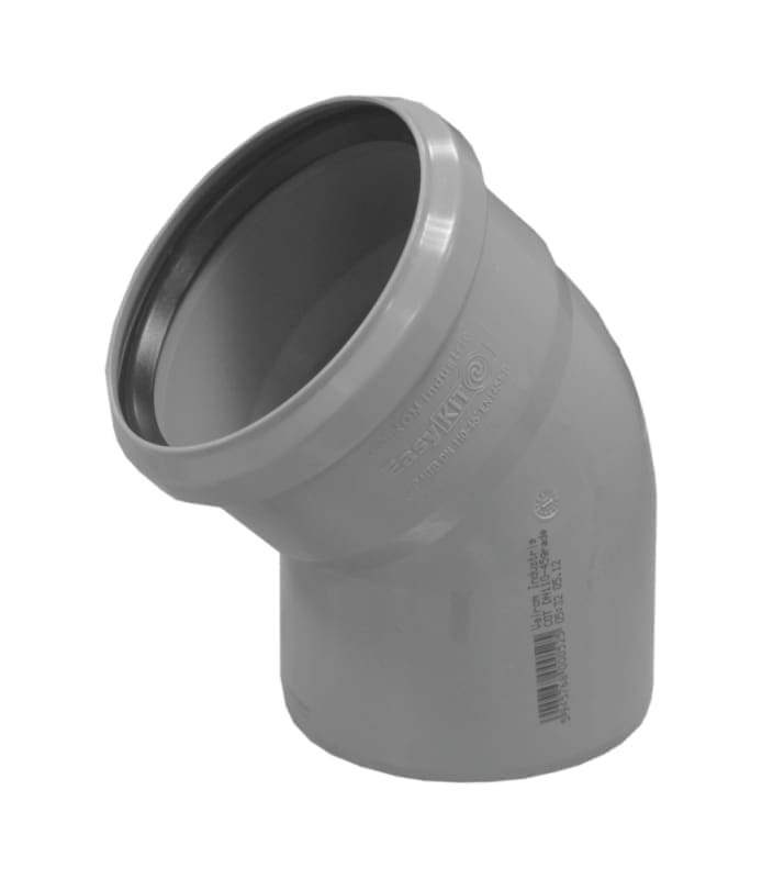 VALEasy 'V' PP Elbow, DN 40, 45 Degrees