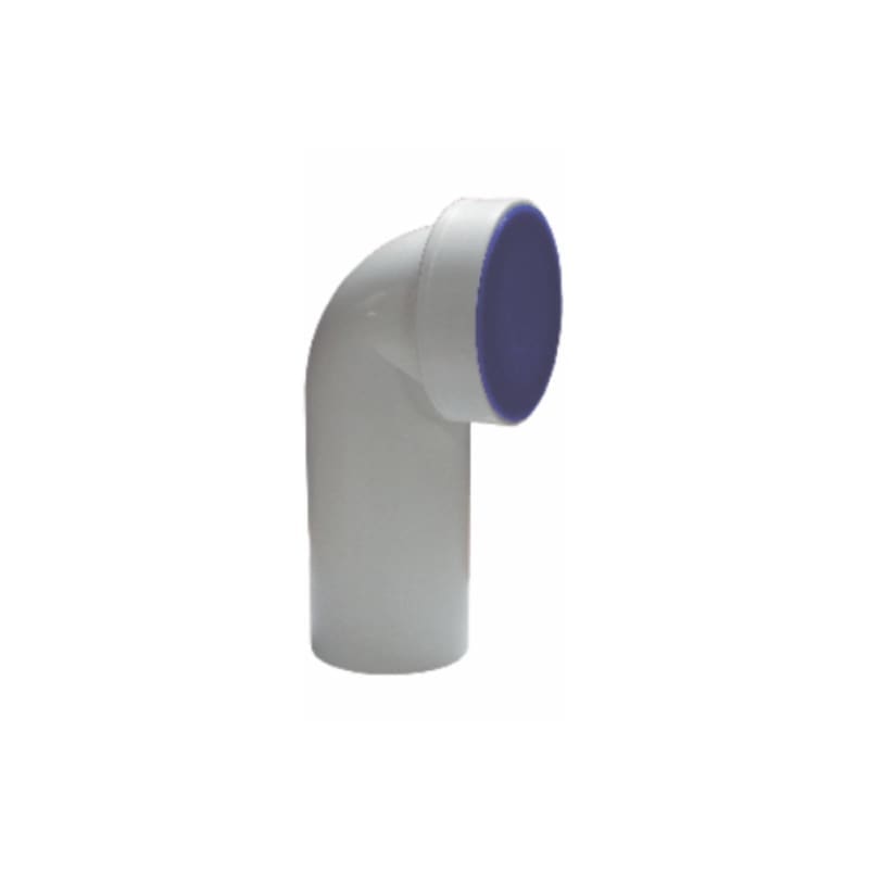 WC ELBOW VALEasy WHITE 90° PP D.110 WITH SEAL AND PLUG