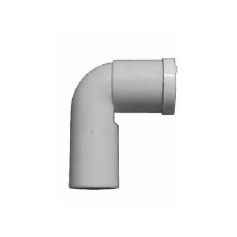 WC ELBOW VALEasy 90° WHITE D.110 EXTENSION WITH GASKET AND PLUG