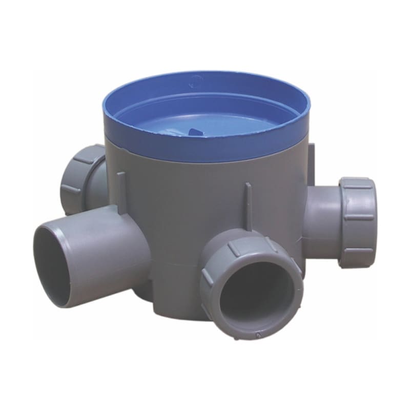 VALEasy Floor Drain 4-Inlet, Ø 40 - 1-Outlet Ø 50, H=100