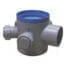 VALEasy Floor Drain Trap, Inspectable, 4-Inlet D. 40 - 1-Outlet D. 50, H=135