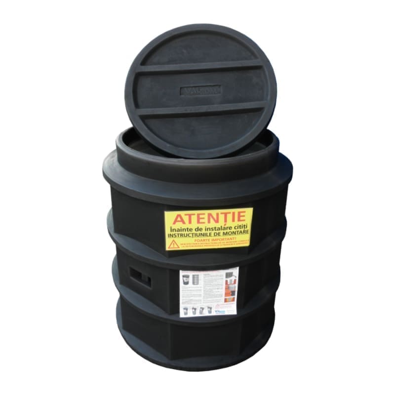 VALWater Double-Wall Water Meter Chamber D800 H1360 with Lid