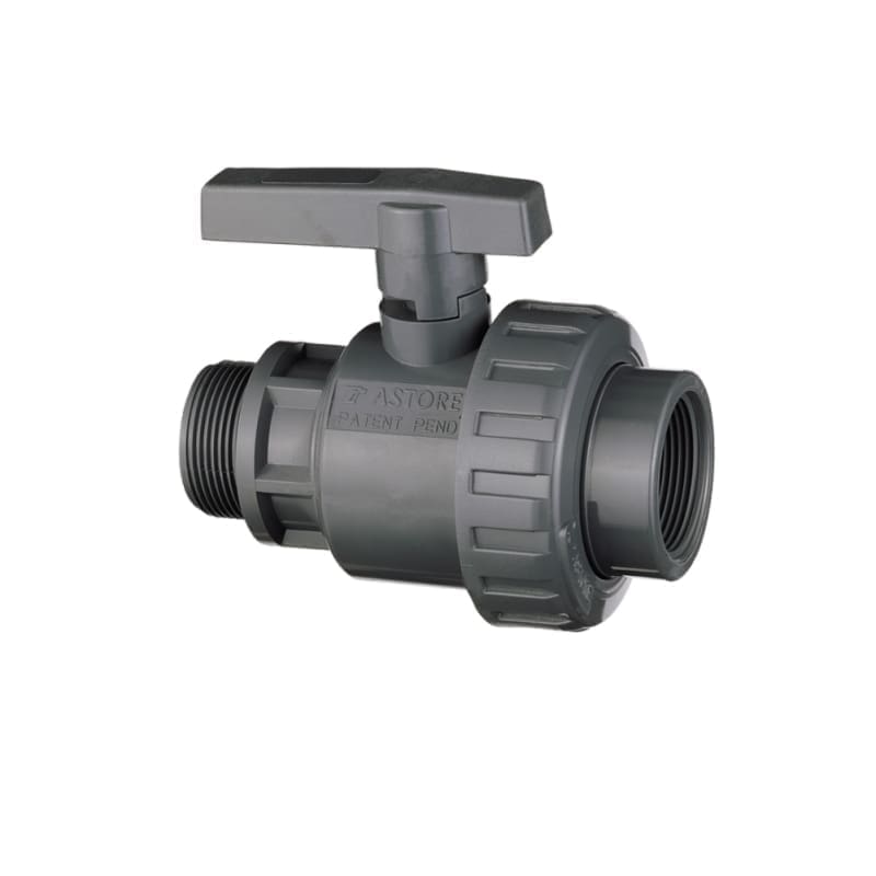 VALAgrio PVC Ball Valve D.1" HOL-FE PN16