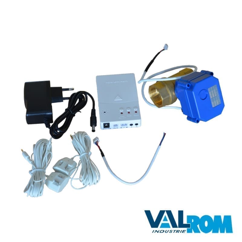 VALHOH FLOOD DETECTION SYSTEM WITH SERVO VALVE DN25 2 SENSORS WLD-807