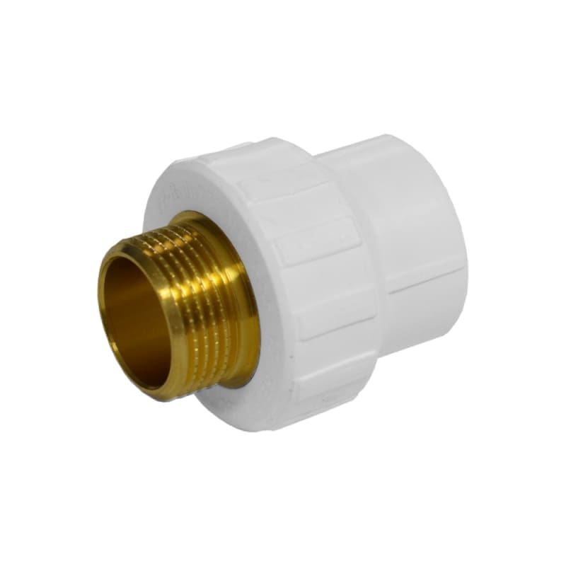 VALDuotherm WHITE PPR FITTING D.90x3''M