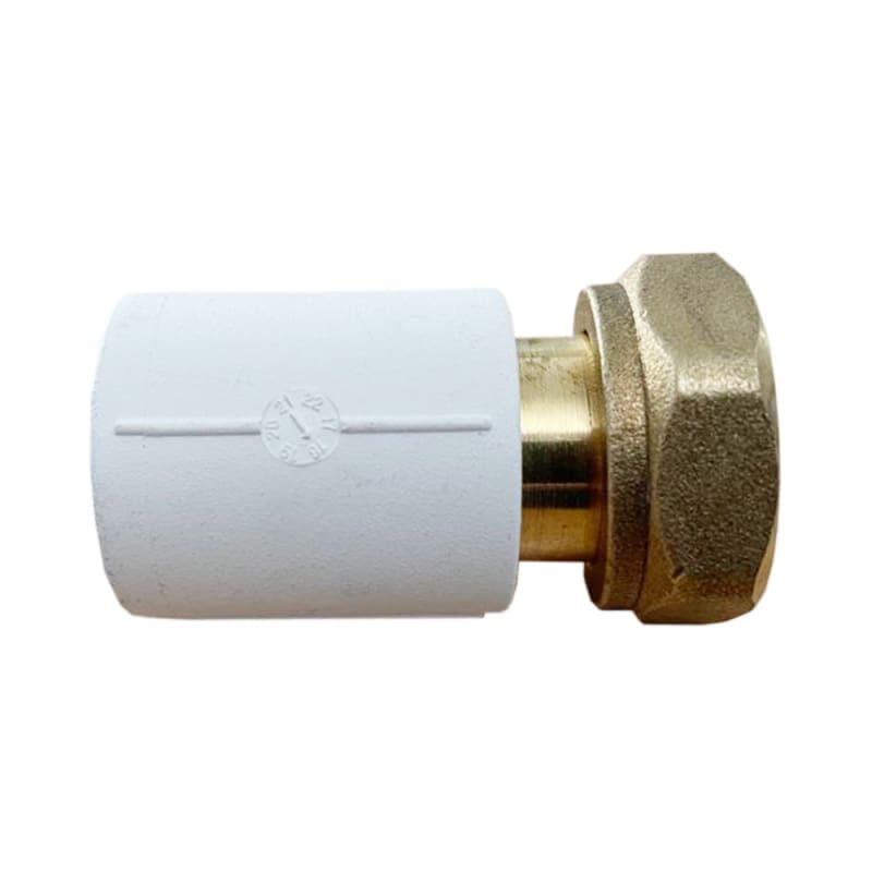 VALDuotherm White PPR Adapter with Union Nut 20x1/2''