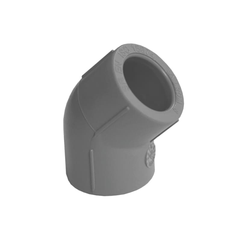 VALDuotherm Grey PPR Elbow 45° D. 32