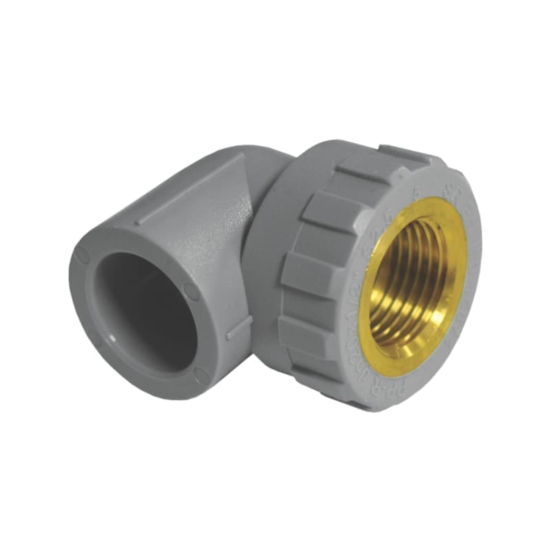 VALDuotherm Gray PPR Elbow, Dia. 25x3/4'' Female Thread
