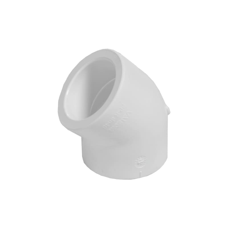 VALDuotherm White 45° PPR Elbow, DN 25