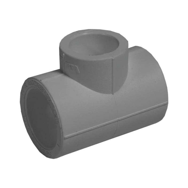 VALDuotherm Reduced Tee, Gray PPR, D. 40/25/40