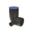 VALRain HDPE D.110 EXTENSION ELBOW WITH LEFT BRANCH D. 50 CAP