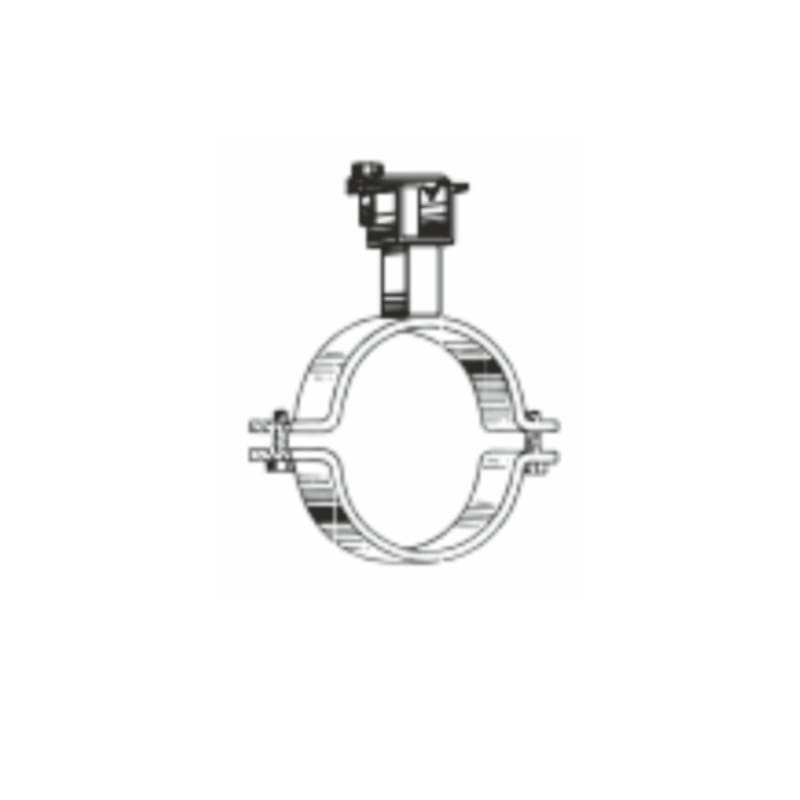 136890_l.jpeg VALRain "RAINPLUS" galvanized clamp with support mounting, D. 90