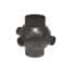 VALRain PEHD spherical branch 90° Ø110, 3 outlets D1   50