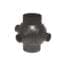 VALRain HDPE BALL MANIFOLD 90° D.125 3 OUTLETS D1.   56