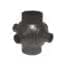 VALRain PEHD ball branch 90° Ø110, 4 outlets D1   56