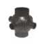 VALRain HDPE 90° Multi-Port Branch, DN 125, 4 Outlets DN 1   50