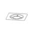 VALRain Stainless Steel Component for "RAINPLUS" Terrace Drain, 40-110, 320x320, 1mm