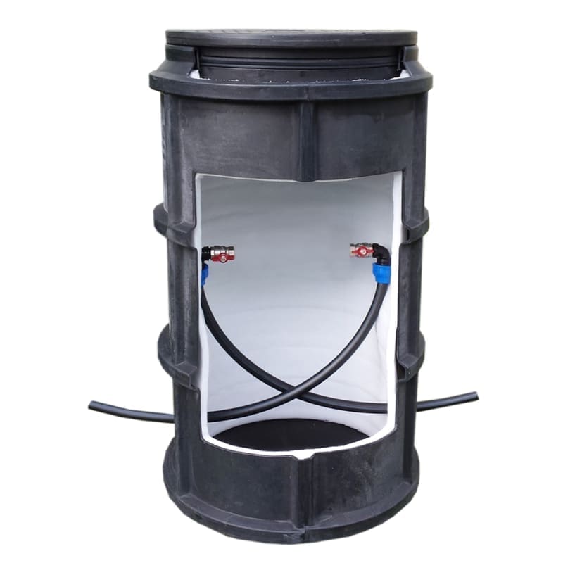 WATER METER CHAMBER VALWater DOUBLE-WALL D.550 H=800 3/4'' INSTALLATION LID