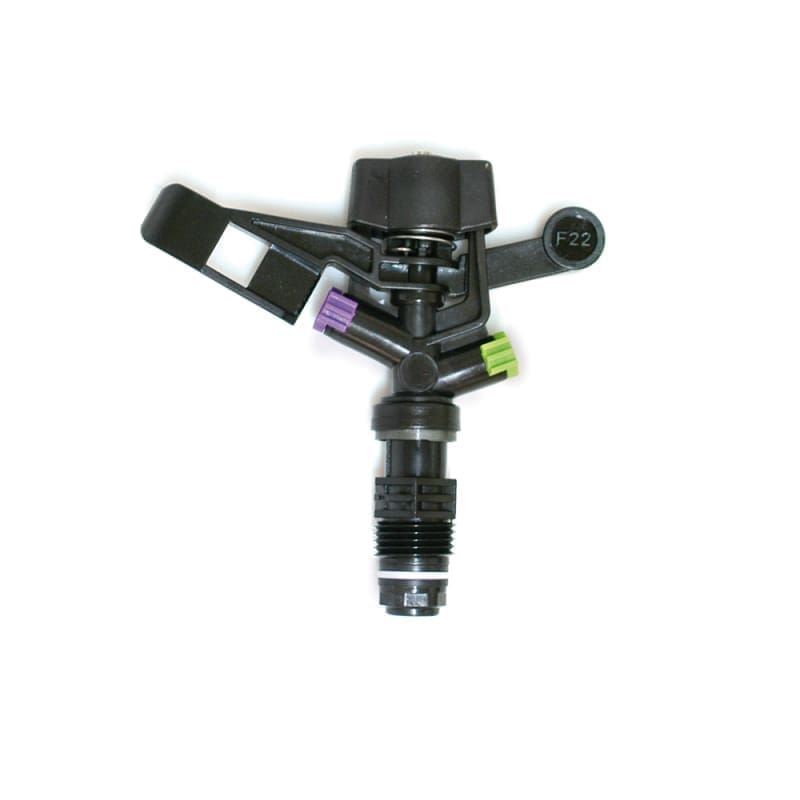 VALAgrio "NDJ" Impact Sprinkler with Bayonet Nozzles Blue 1/2" Female Connection Q=0.98m³/h R12.5m