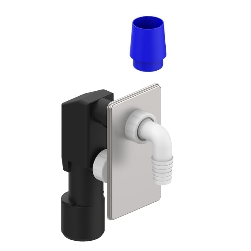 BUILT-IN WASHING MACHINE TRAP VALEasy D.40/50 STAINLESS STEEL