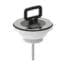 VALEasy Sink Drain D.65x1 1/4"xHmax 25 with Stainless Steel Strainer and Stopper