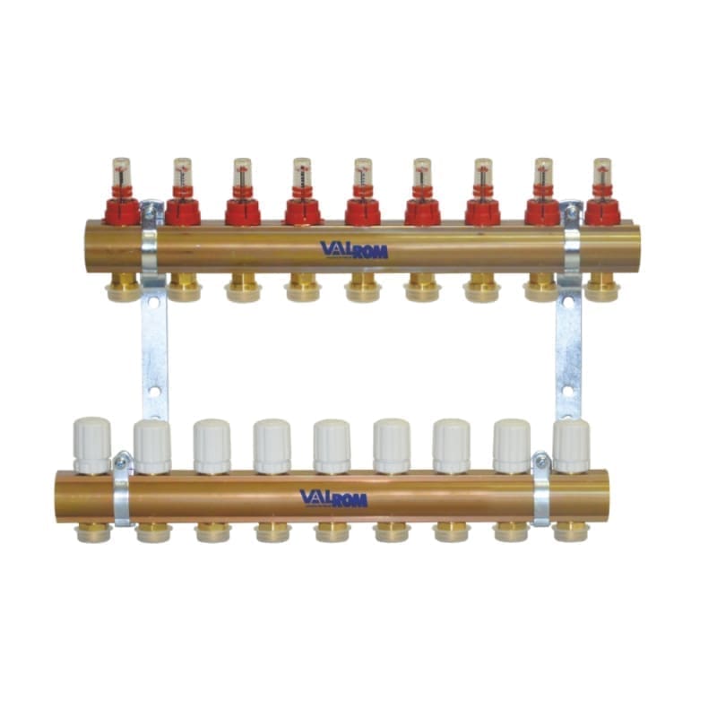 VALThermio EUROCON DISTRIB./MANIFOLD KIT WITH FLOW METERS 9 CIRCUITS 1''