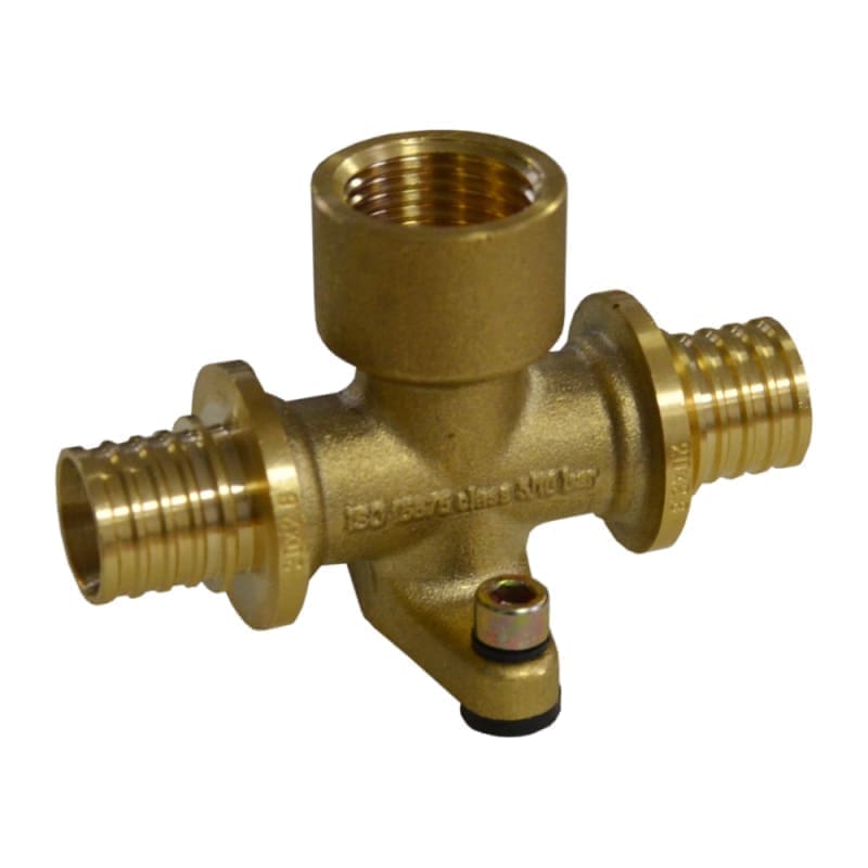VALThermio Brass TEE, Support Flange, D. 16x1/2'' FI