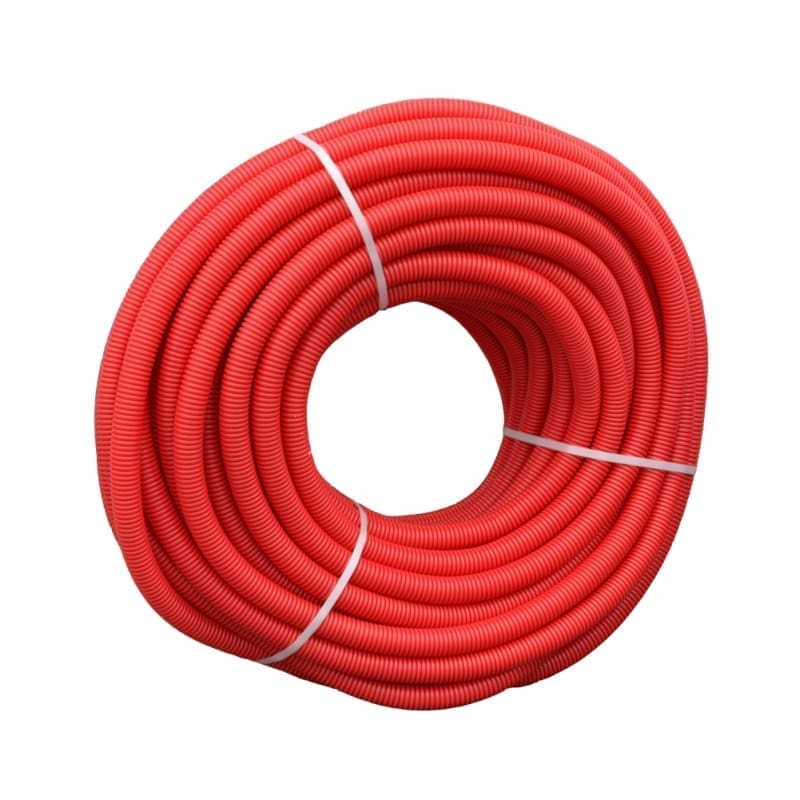 VALThermio PEX Flexible Conduit, Red, Ø 25, for PEX Ø 16, 50 m