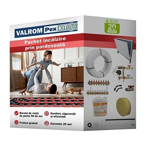 ECO 60 m² UNDERFLOOR HEATING PACKAGE WITH AUTOMATION