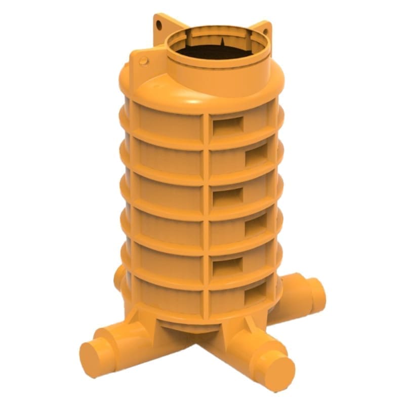 VALPlast EN INSPECTION MANHOLE 90° 3IN 1OUT D.315/250 H=1730