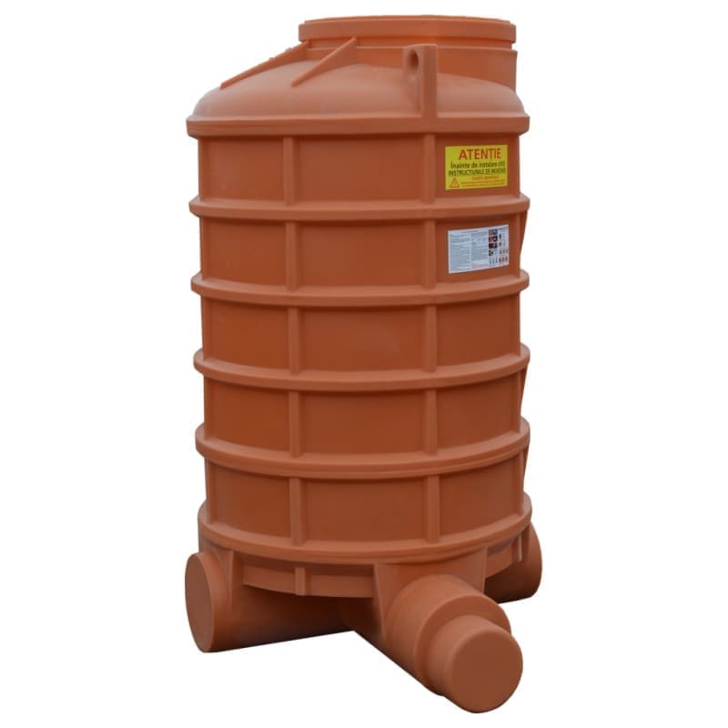 VALPlast EN Inspection Manhole, 1 Inlet 1 Outlet, D.630 H=3630