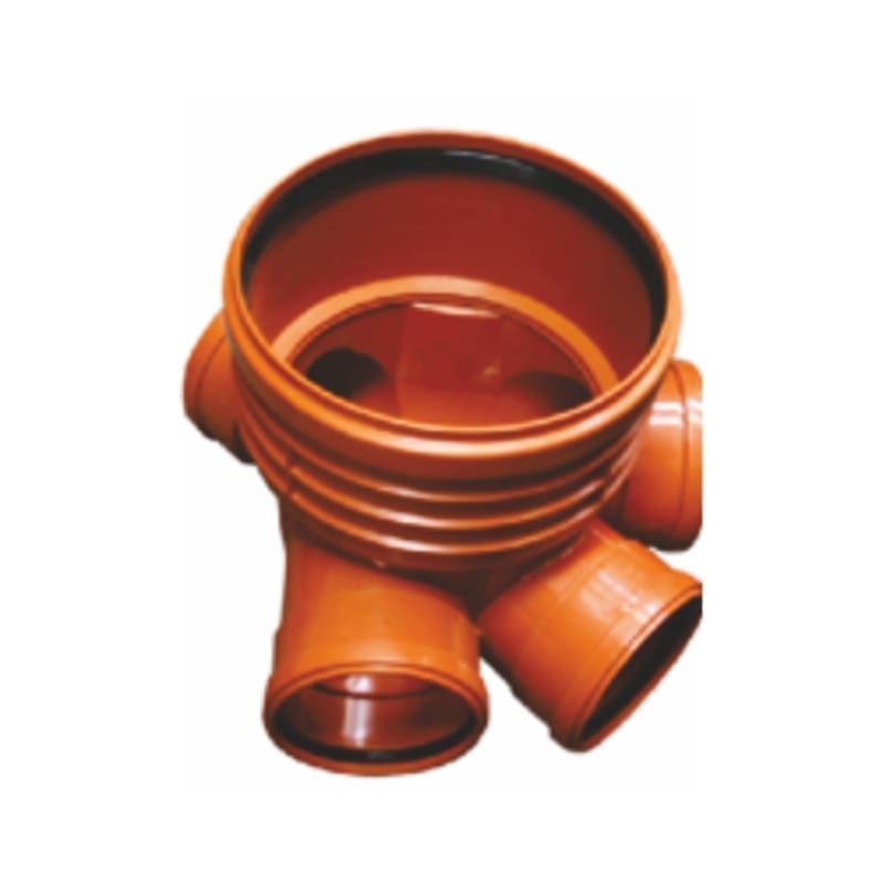 PP VALPlast INSPECTION CHAMBER BASE D.400 3IN/1OUT D.200