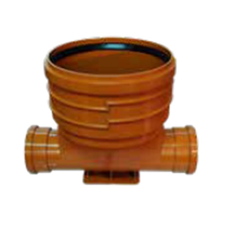 PP VALPlast inspection chamber base Ø400 1IN/1OUT Ø315