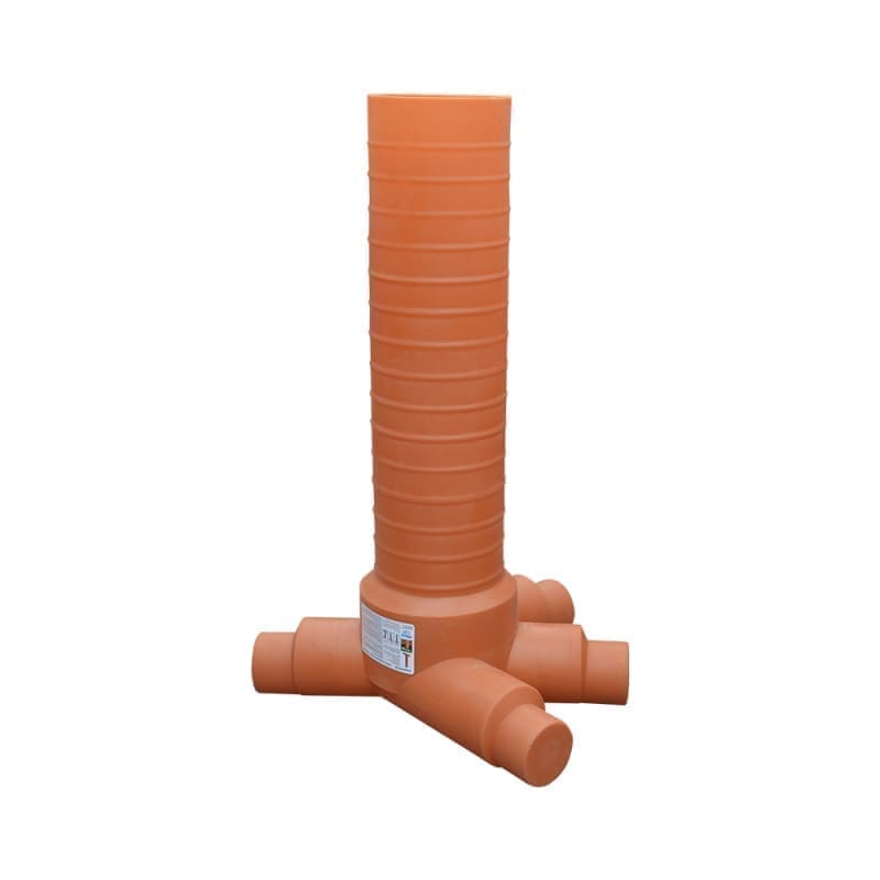 INSPECTION CHAMBER ON VALPlast D.400 45° 3IN1OUT 200/160 H1.52M