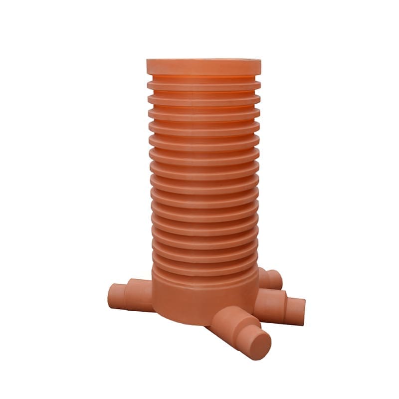 VALPlast PE INSPECTION CHAMBER D.630 45° 3IN1OUT 200/160 H1.5 m