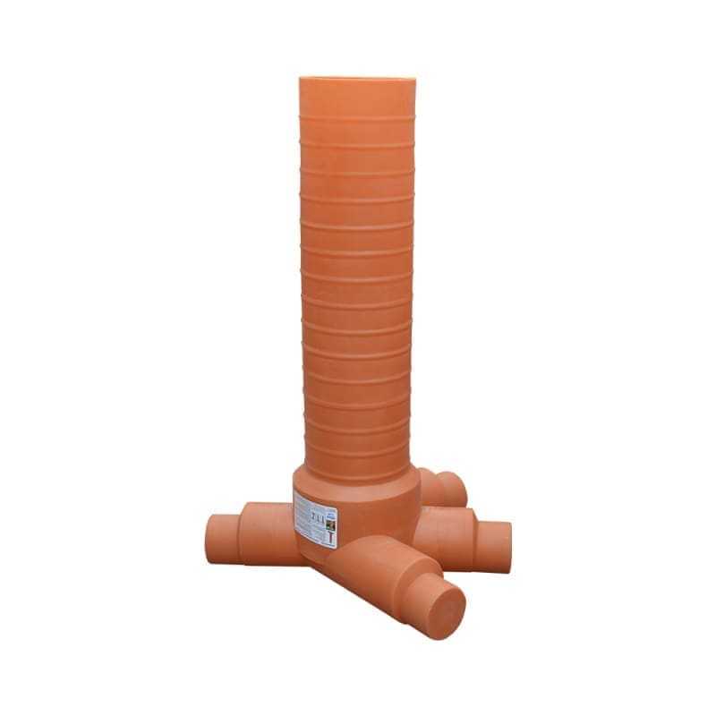 INSPECTION CHAMBER PE VALPlast D.400 45° 3IN1OUT 200/160 H1.0M