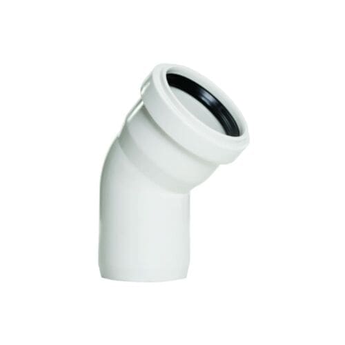 CURBA FONO PVC 4SILENCE 45GRD D.110 – FITINGURI PVC CANALIZARE FONOABSORBANTA