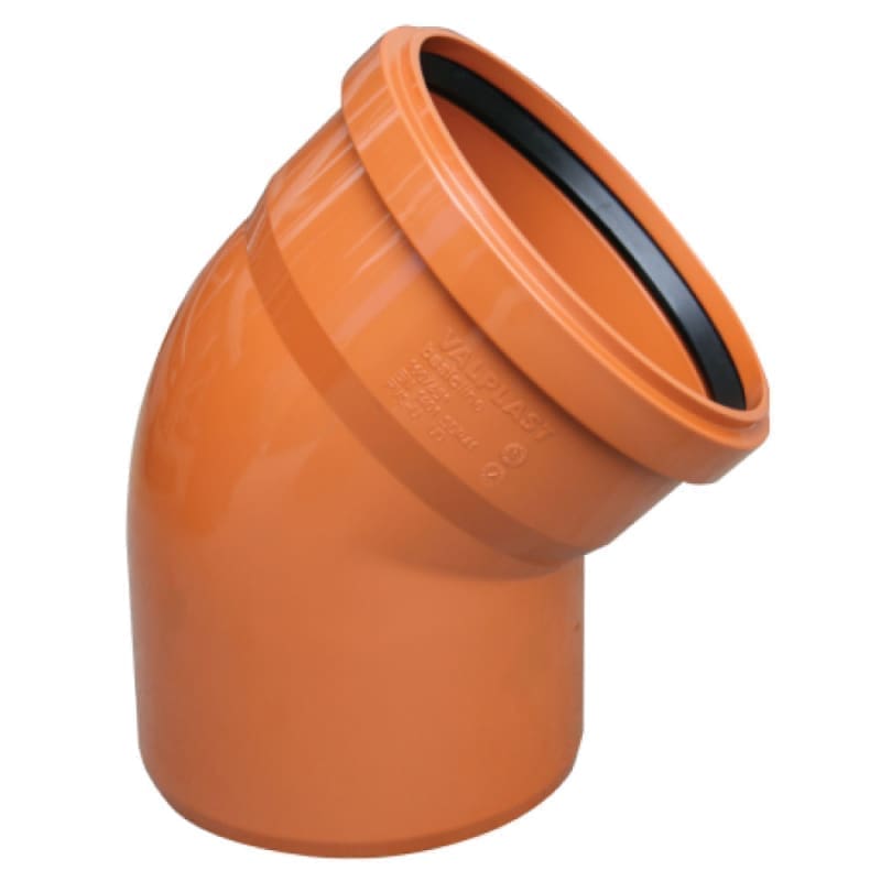 CURBA CANAL VALPlast PVC 67GRD D.125