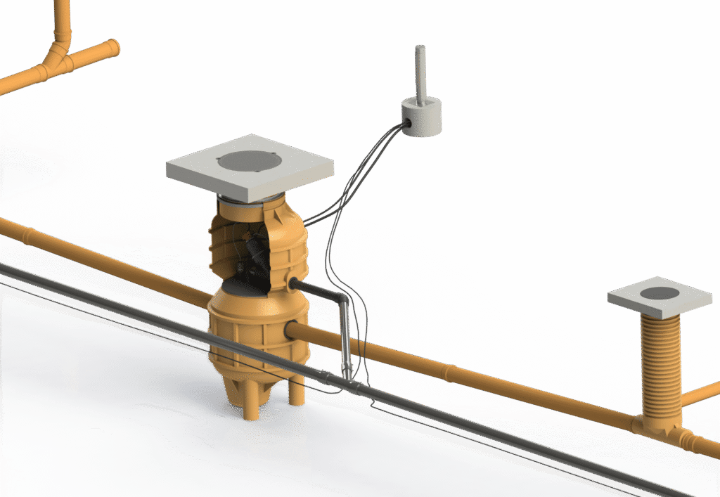 VALVacuum by Valrom oferă un sistem complet pentru gestionarea apelor uzate prin tehnologia vacuum. Include cămine, fitinguri, pompe, rezervoare și vane specializate, asigurând transport rapid și eficient în aplicații municipale, industriale și comerciale