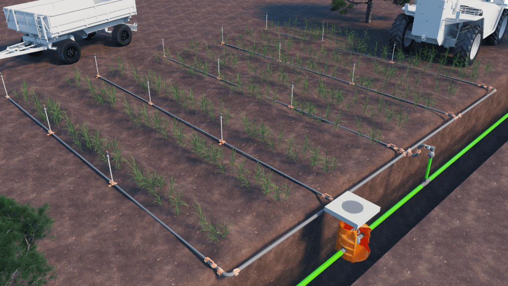 Soluții pentru irigarea eficientă și sigură a suprafețelor medii și mari.