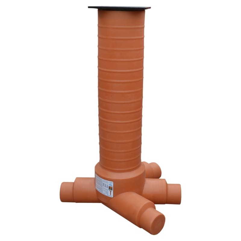 CAMIN VIZITARE VALPlast 45GRD 3IN 1OUT D.200/160 H=2080